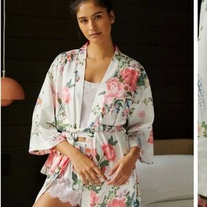 Anthropologie Flora Nikrooz Charmeuse robe size medium new